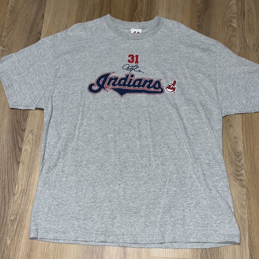Rare Cleveland Indians chief wahoo collector Cliff Lee 31 baseball jersey shirt